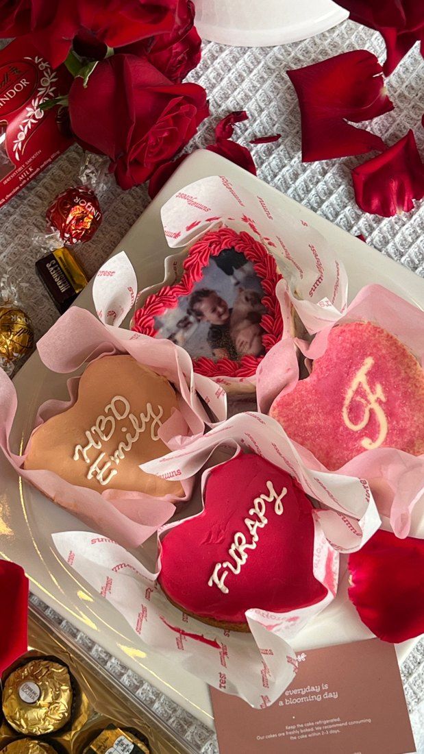Heart cookies for a Furapy birthday
