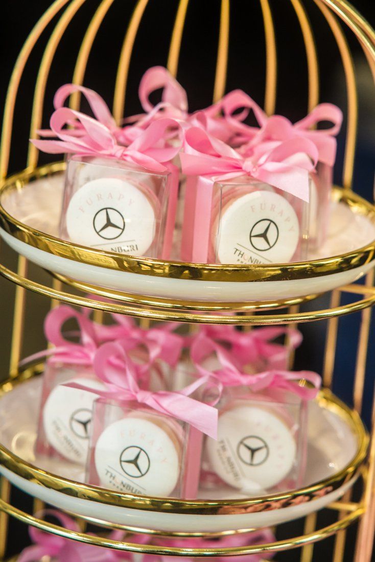 Custom Furapy macarons for the corporate event